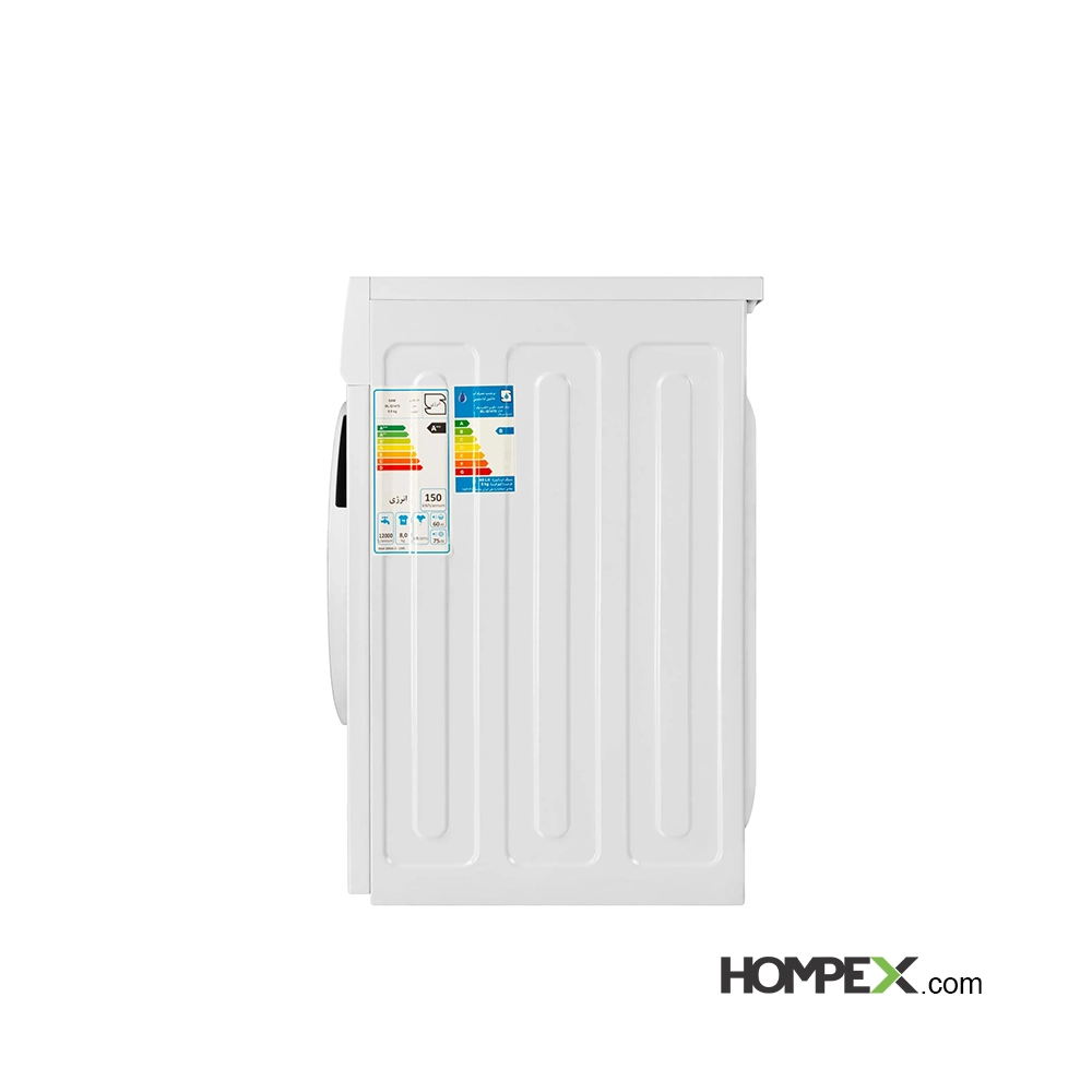 برچسب انرژی ماشین لباسشویی سام 8 کیلویی مدل BL-Q1475