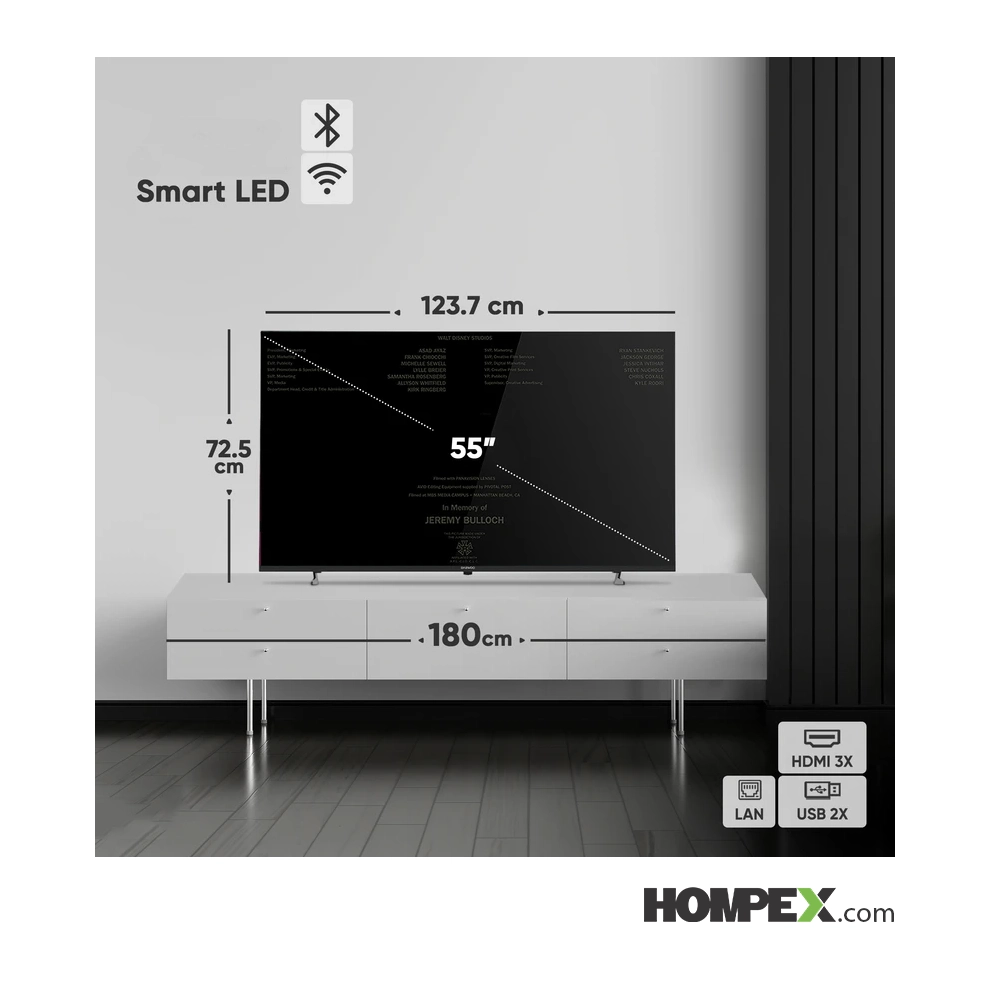 تلویزیون هوشمند دوو مدل DSL-55MS3500U سایز 55 اینچ