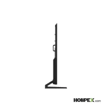 نمای کنار تلویزیون هوشمند کیو ال ای دی جی پلاس مدل GTV-98SQ866S سایز 98 اینچ با پایه