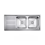 سینک ظرفشویی تو کار کن مدل 8206s- نمای کلی