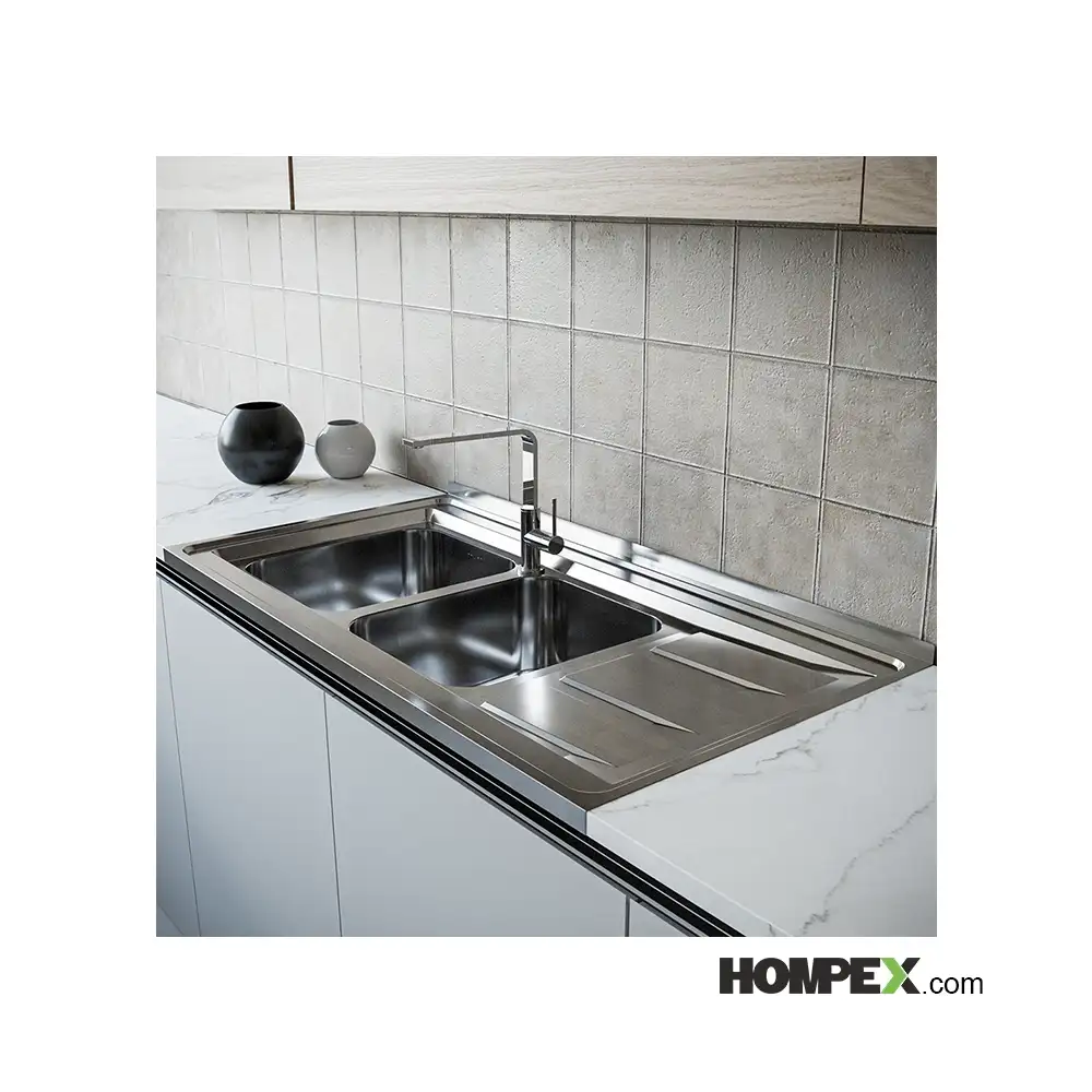 سینک ظرفشویی روکار کن مدل 9112S-نمای کارشده1