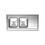 سینک ظرفشویی رو کار کن مدل 9152S-نمای کلی