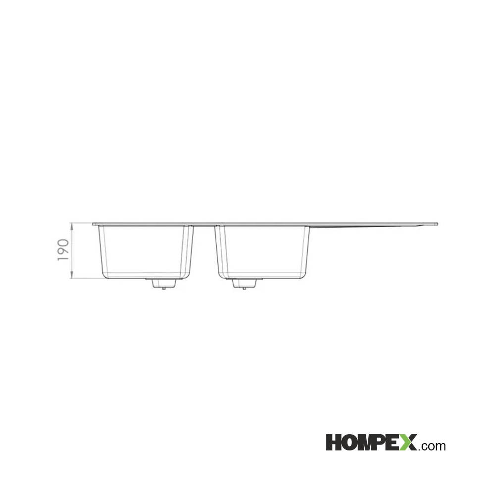 سینک ظرفشویی توکار گرانیتی کن مدل الیت-ابغاد3