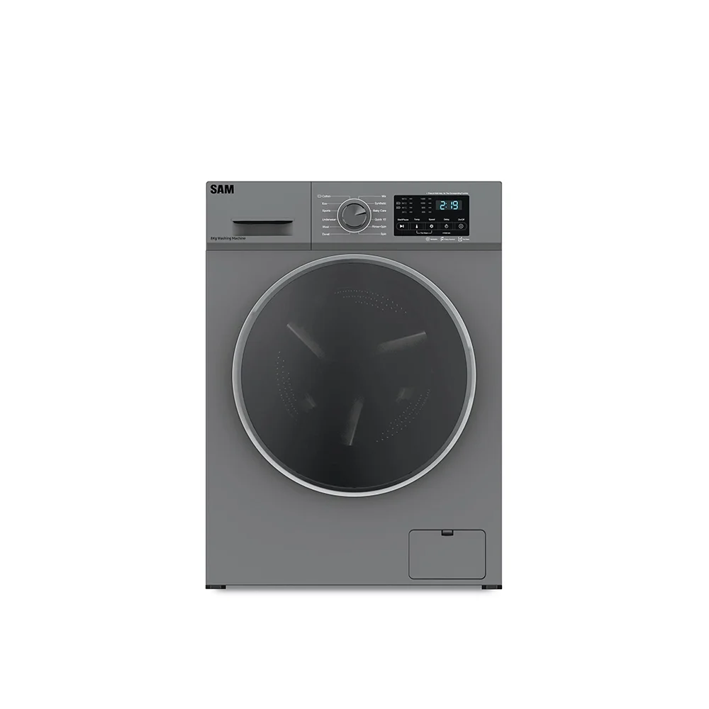 ماشین لباسشویی سام 8 کیلویی مدل UN-Q1435 اینوکس
