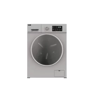ماشین لباسشویی سام 8 کیلویی مدل UN-Q1435 نقره‌ای یا اینوکس روشن