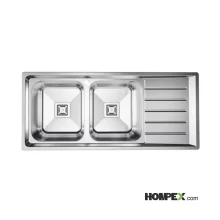 سینک ظرفشویی توکار مدل 8106S-لگن چپ