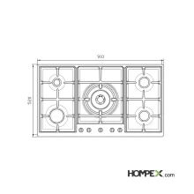 اجاق گاز صفحه ای استیل البرز مدل S-5902اجاق گاز صفحه ای استیل البرز مدل S-5902