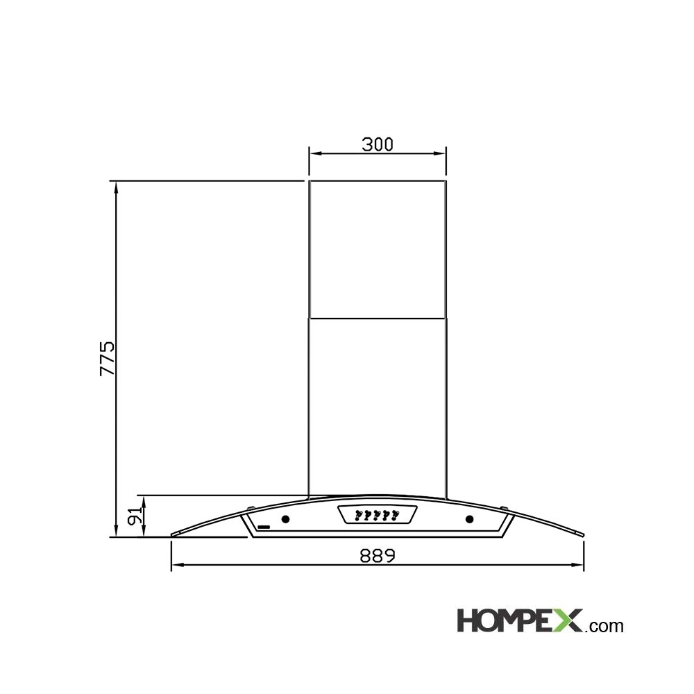 هود استیل البرز مدل SA-102