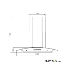 هود استیل البرز مدل SA-106B
