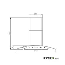 هود استیل البرز مدل SA-115 (NEW)