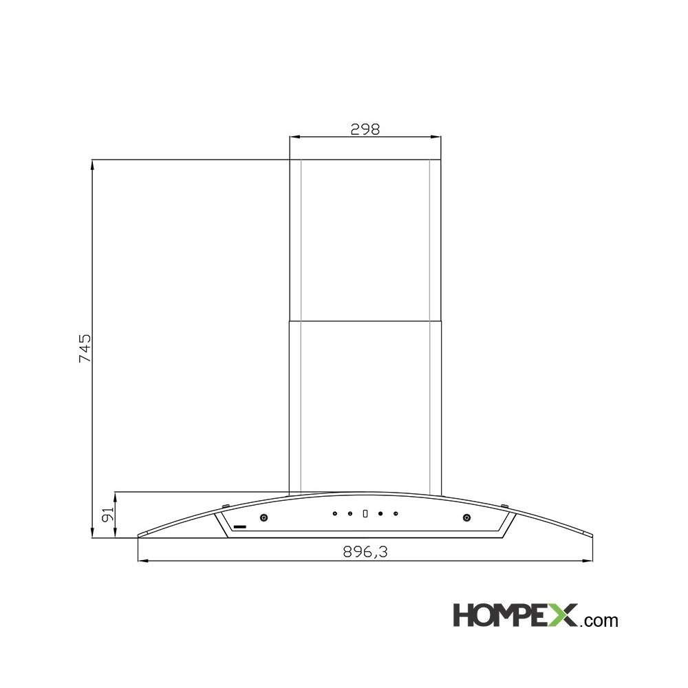 هود آشپزخانه استیل البرز مدل SA-118