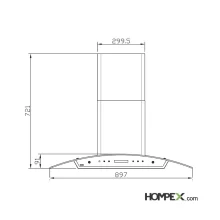 هود استیل البرز مدل SA-119
