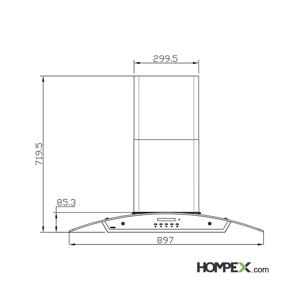 هود آشپزخانه استیل البرز مدل SA-120