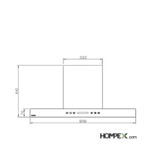 هود استیل البرز مدل SA-202B