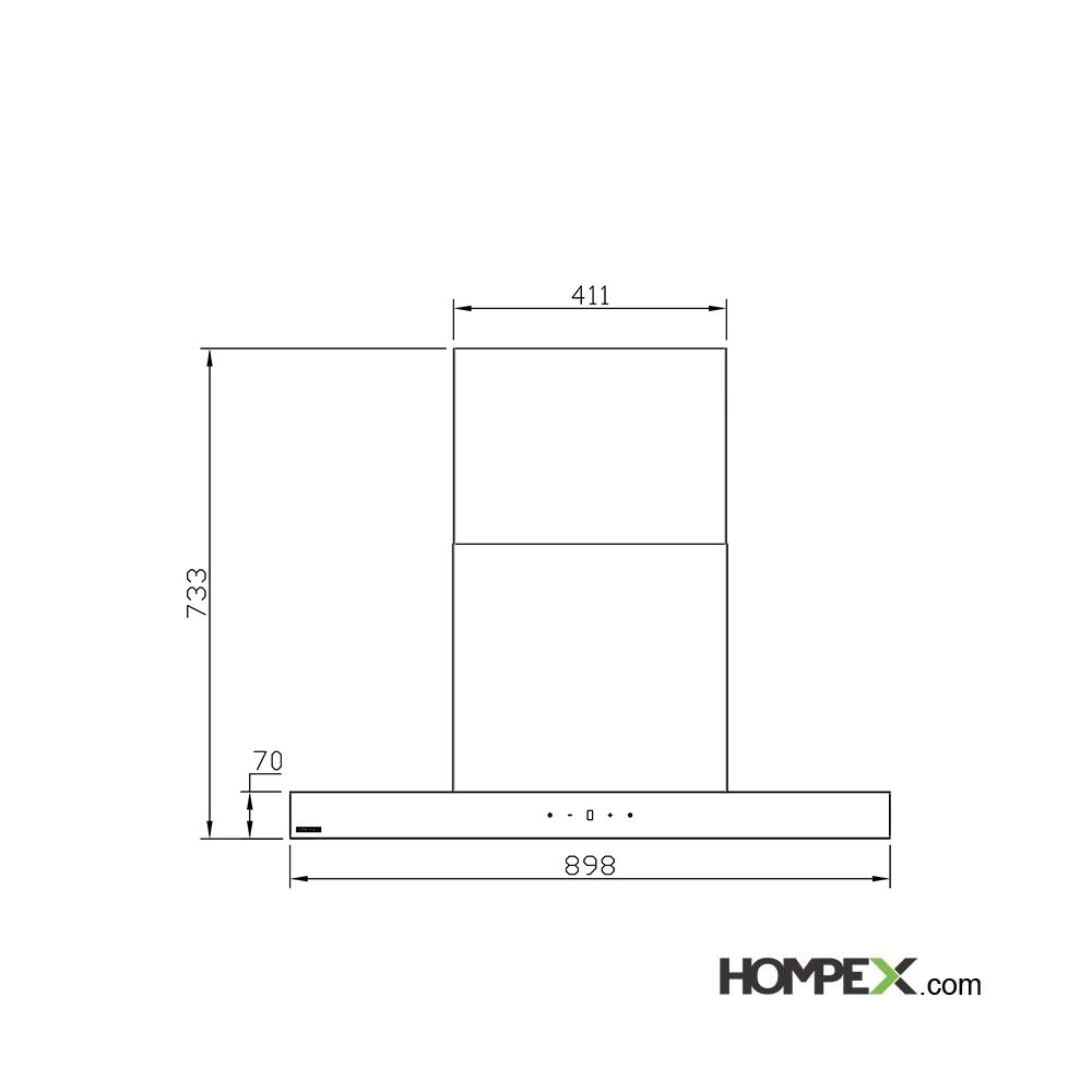هود آشپزخانه استیل البرز مدل SA-207