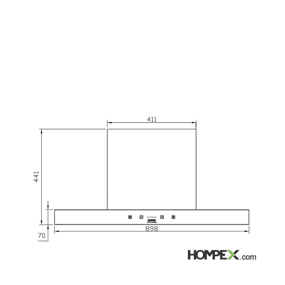هود آشپزخانه استیل البرز مدل SA-208