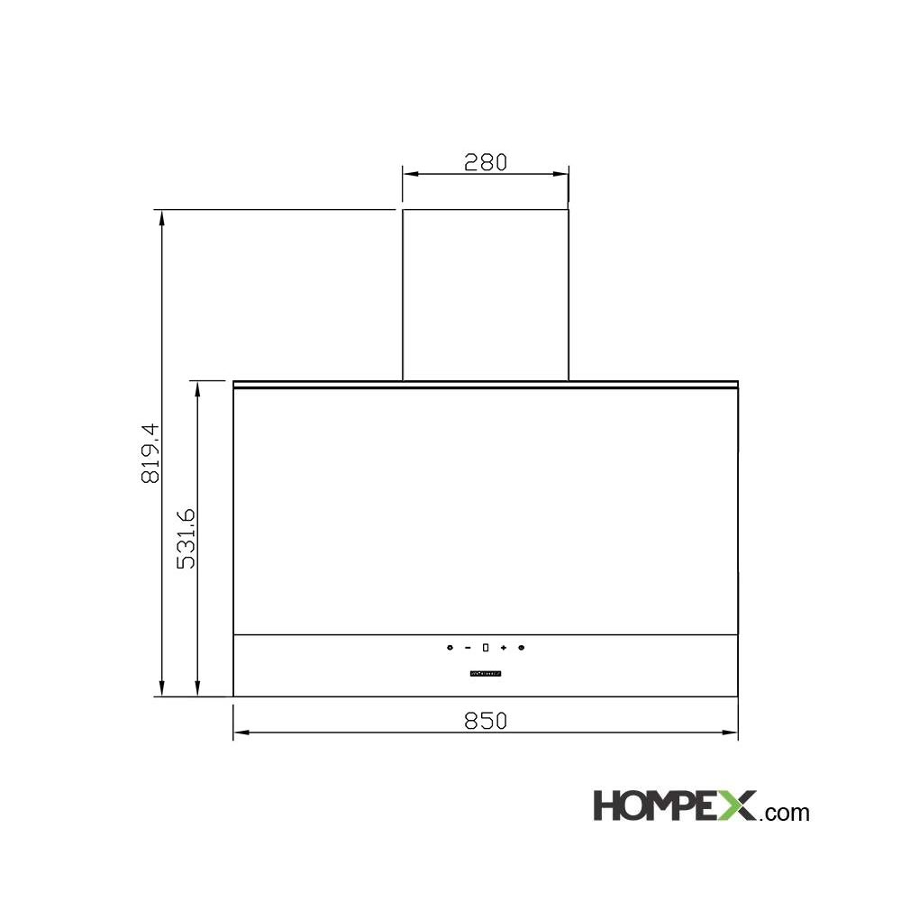 هود آشپزخانه استیل البرز مدل SA 432