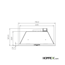 هود آشپزخانه استیل البرز مدل SA 506