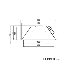 هود استیل البرز مدل SA-510B